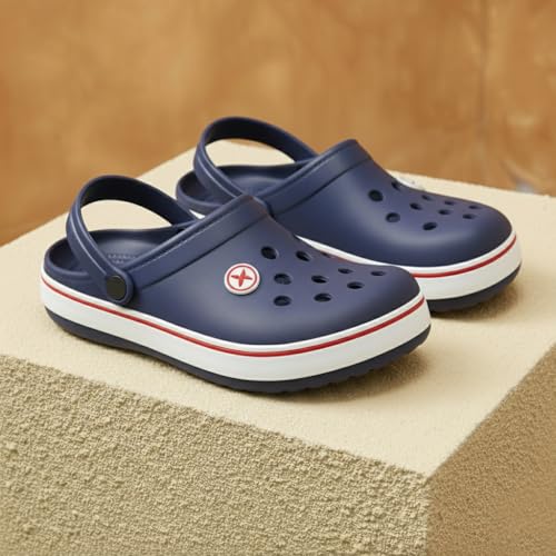 Image of HAUX Casual Clogs for Men | Soft & Comfortable EVA Slip-Ons | Lightweight Slippers & Everyday Wear Comfort Clogs for Men