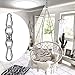 Dolibest Silent Bearing Swing Swivel Rotational Safety Device, Swing Swivel Hanger, Swivel Hardware with 360° Rotation for Aerial Yoga Tree Swing, Hammock Chair, Climbing Rope, Yoga, Hanging Hammocks