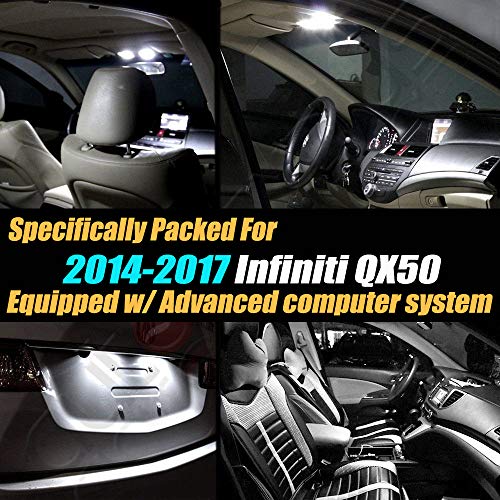 Kit Led Blanco Frío 6000K Para Infiniti QX50 2014-2017 miniatura 2