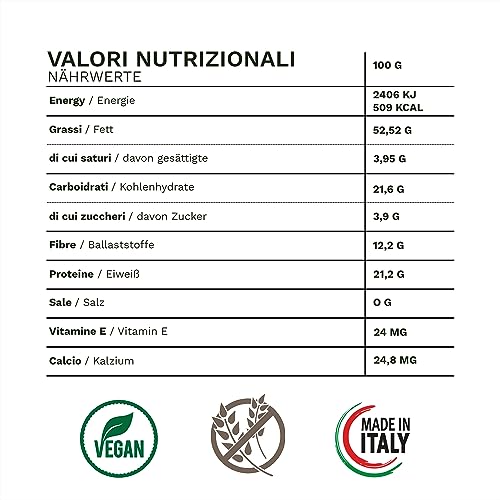 Sizilianische geschälte Mandeln - Trockenfrüchte Quelle von Vitaminen und Ballaststoffen - Glutenfrei (Siciliana Tuono, 500g)