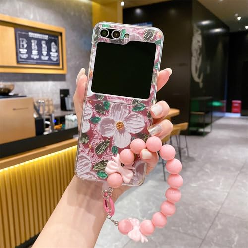 Coque Samsung Galaxy Z Flip 5 Fleur Rose SL, l'Accessoire Idéal pour vos Sorties