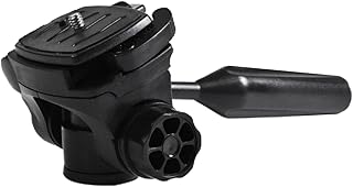 Kesoto Camera Tripod Head Compact Black Accessories Professional Precision Adjustment 3/8