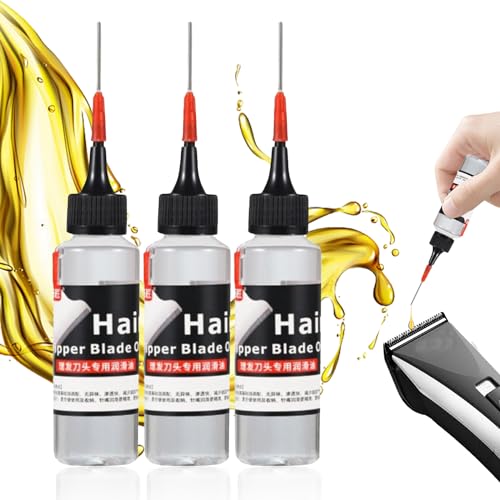 YANINEE 3 Stück Rasierer Öl Haarschneidemaschine Öl Rostschutz Geruchloses und Reibungsminderndes Trimmeröl (60ML)