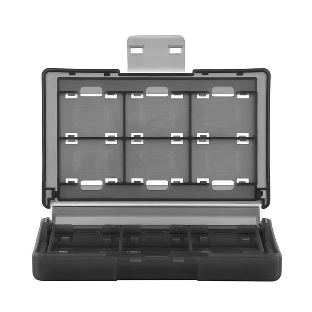 KlsyChry 24+2 Slots Protective Case Game Memory Cards Cartridge Holder Storage Box Organizer Portable for Nintendo Switch