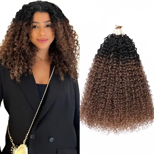 Beverlee Kinky Crochet Hair - 12 Inch Curly, Wavy...