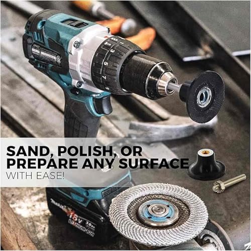 3Pcs 1/4 Shank Disc Pad Holder Quick Change Medium Disc Attachment for Polishing, Sanding and Surface Preparation