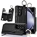 Konstreet for Samsung Galaxy Z Fold 7 Case with Credit Card Holder S Pen Holder and Cash Slot Fashion Design Luxury Business Retro Leather Magnetic Closure Cover- Black