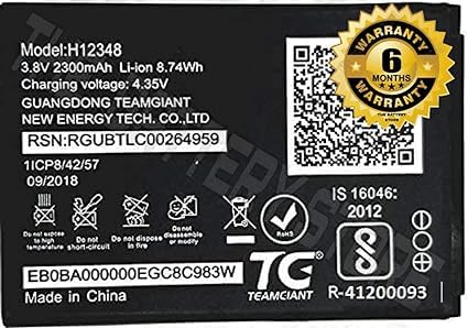 Image of THE BATTERY STORE Original H12348 Battery for Jio WiFi Reliance Jio WiFi Dongle /Airtel WiFi / M2S Fi 2 / Wireless Router 4g FI2 / M2 hot spot Battery with 6 Months Warranty **** (H254)