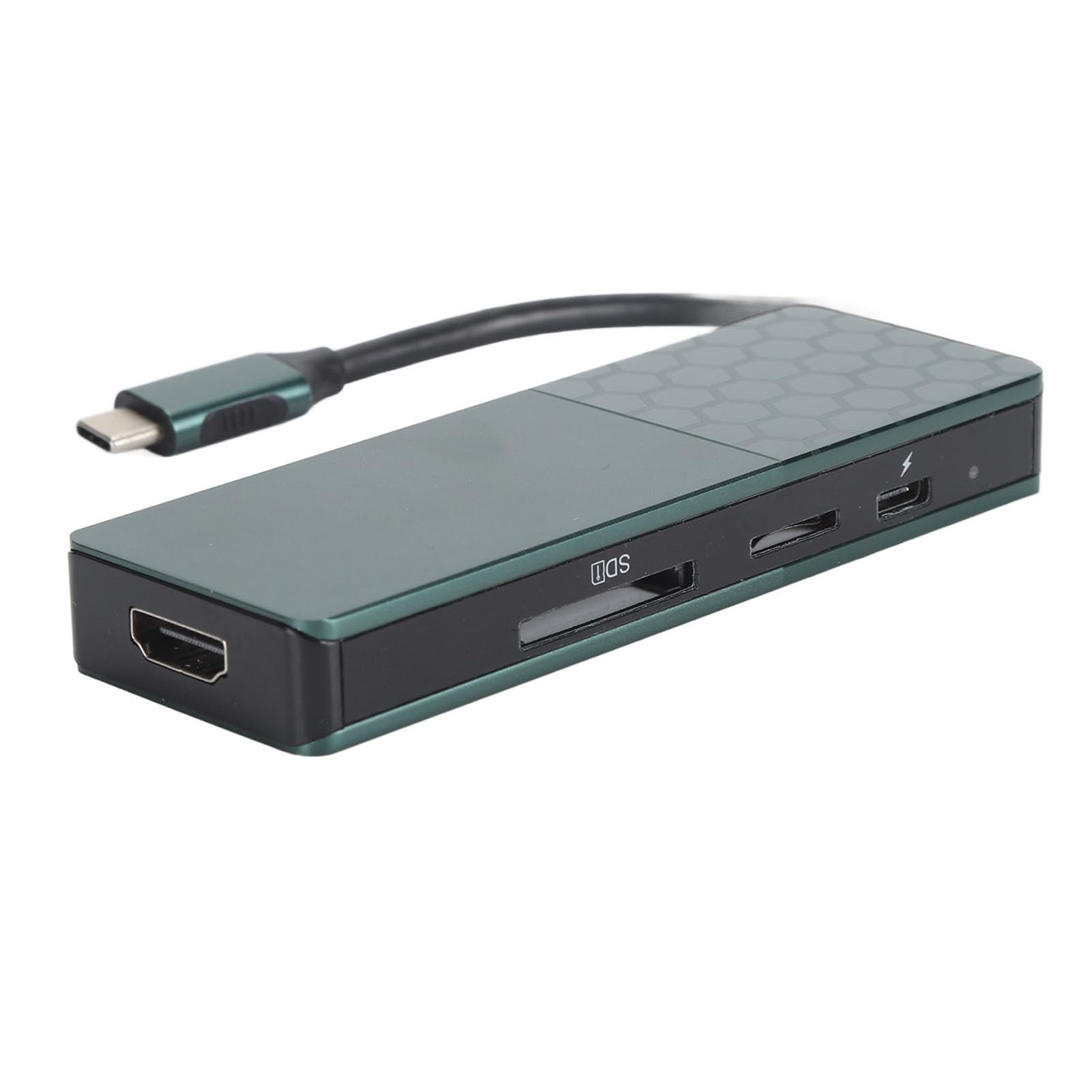 Hub 7 in 1 di Tipo C con Ricarica Rapida e Uscita 4K HD per Dispositivi e Lega di Alluminio