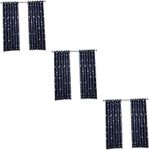 NOLITOY 3 Peças Cortinas De Cortina Da Moda Para Janelas Cortinas De Janela Forro Cortinas Blackout Painéis Para Quarto Cortinas Transparentes Cortina De Isolamento Térmico Berçário Lua