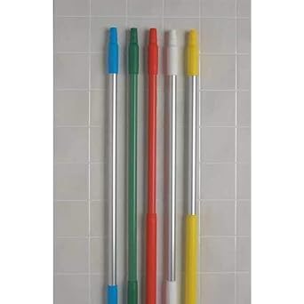 Vikan 29384 Fiberglass Handle with Threaded Tip, 1-7/32 Diameter, 59, Red