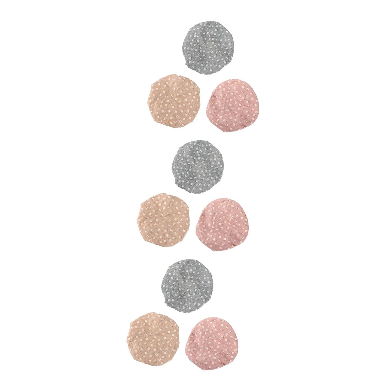FOMIYES 9stücke Doppellagige Duschhaube Elastische Badekappen Für Haarpflege Für Dusche Und Spa Schützt Die Haare Beim Make-up Und Reinigen