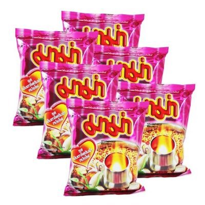 Thai Mama Instant Noodles Yentafo Tom Yum Mohfai Flavour 60g - 12 Packs