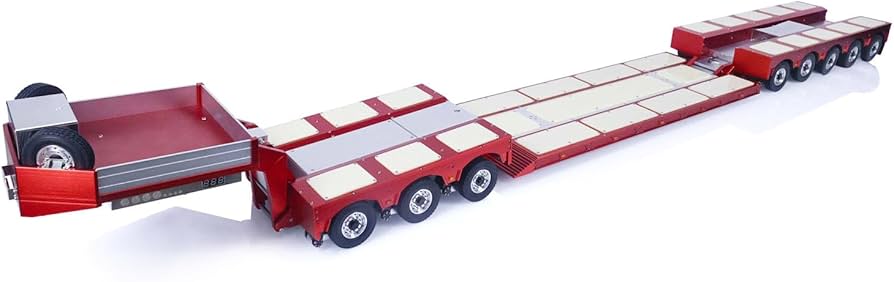 Amazon.com: wheelfun 1/14 RC Hydraulic Trailer DG-996 Metal 8