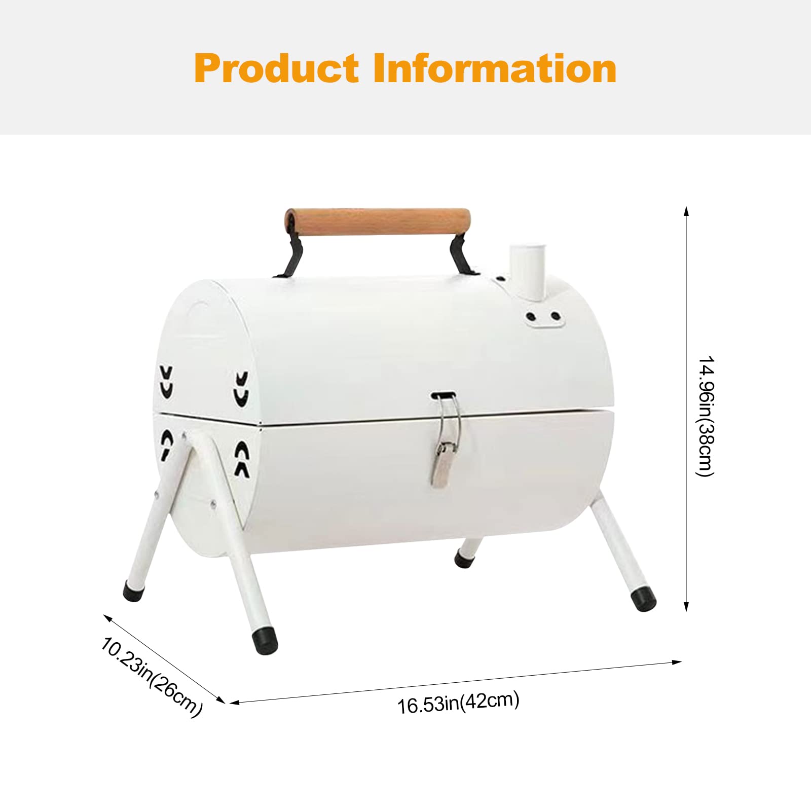 Ergocar Barbecue à Charbon Portable, 2 en 1 Barbecue Grille de Fer avec Plaque de Cuisson, BBQ Grill pour Pique-Nique, Voyage, Jardin, Camping, Facile à Nettoyer