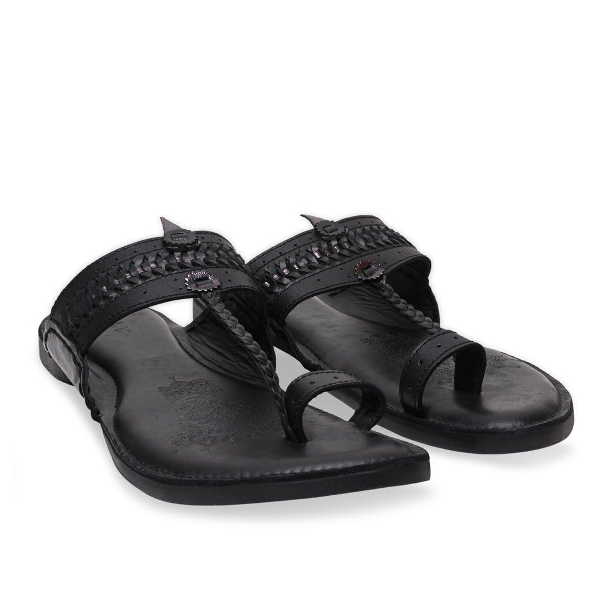 Men Leather Casual Kolhapuris-image-2