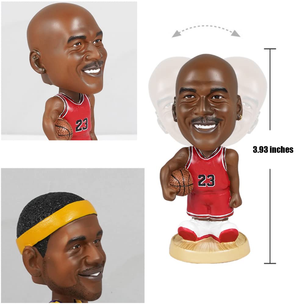 Joueur de Basket Star secouant la tête décoration de Voiture Fans Personnage modèle Figurine Ornements Bureau Ornement pour Petit ami Petite Amie étudiant Cadeau (Irving)