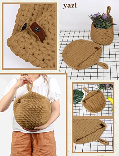 Boho Jute Hanging Basket For Pantry,Potato And Onion Hanging Wall Baskets Storage Bin Wicker Garlic Keeper Vegetable Fruit Wall Mount Teardrop Bohemian Handwoven Decor Set Of 3 With Hooks #TOP3