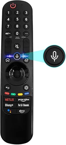 Control remoto de voz de repuesto para LG Smart TV OLED QNED NANOCell UHD Series 2022-2019, control remoto mágico AN-MR22GA con función de puntero