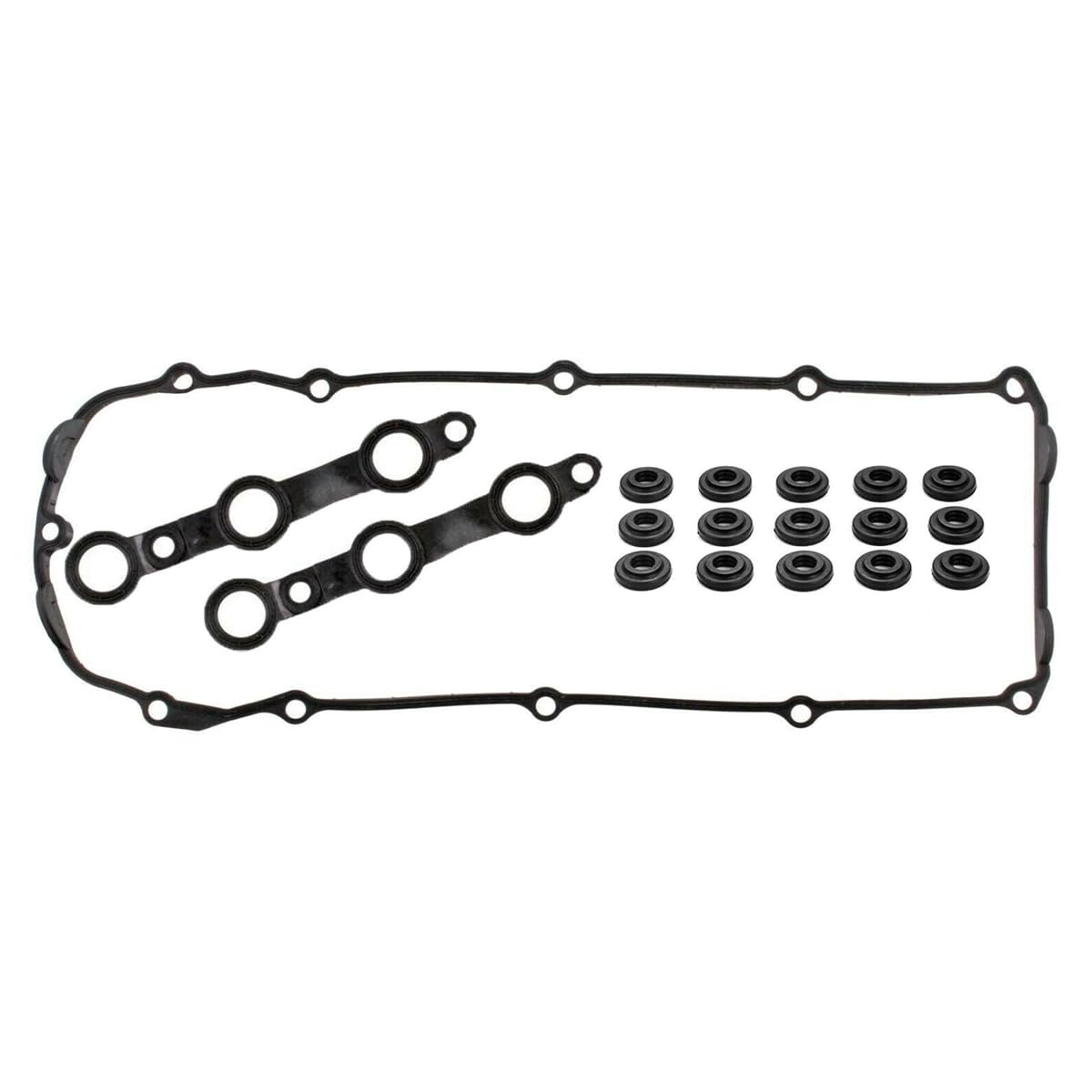 11129070990 Juego de Juntas de Tapa de válvulas, Juego de Juntas de Tapa de balancines, Juego de Sellos de Pernos de Goma para BMW Serie 3 5 X3 X5 E36 E46 E39 E83