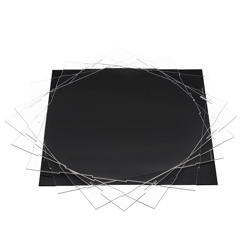 Vetrina Acrilico Teca Plexiglass: 30x30x30 cm Cubo Espositore per Bouquet Pallone da Calcio Basket Modellino