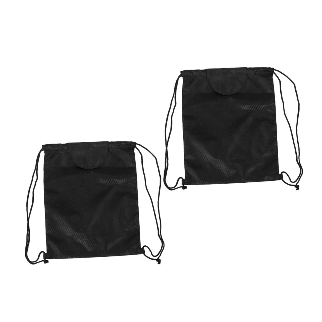 PRETYZOOM 2pcs Black Storage Pack Versatile Drawstring Backpack for Cycling Rainproof Design for Half Helmets Convenient Carrying Options