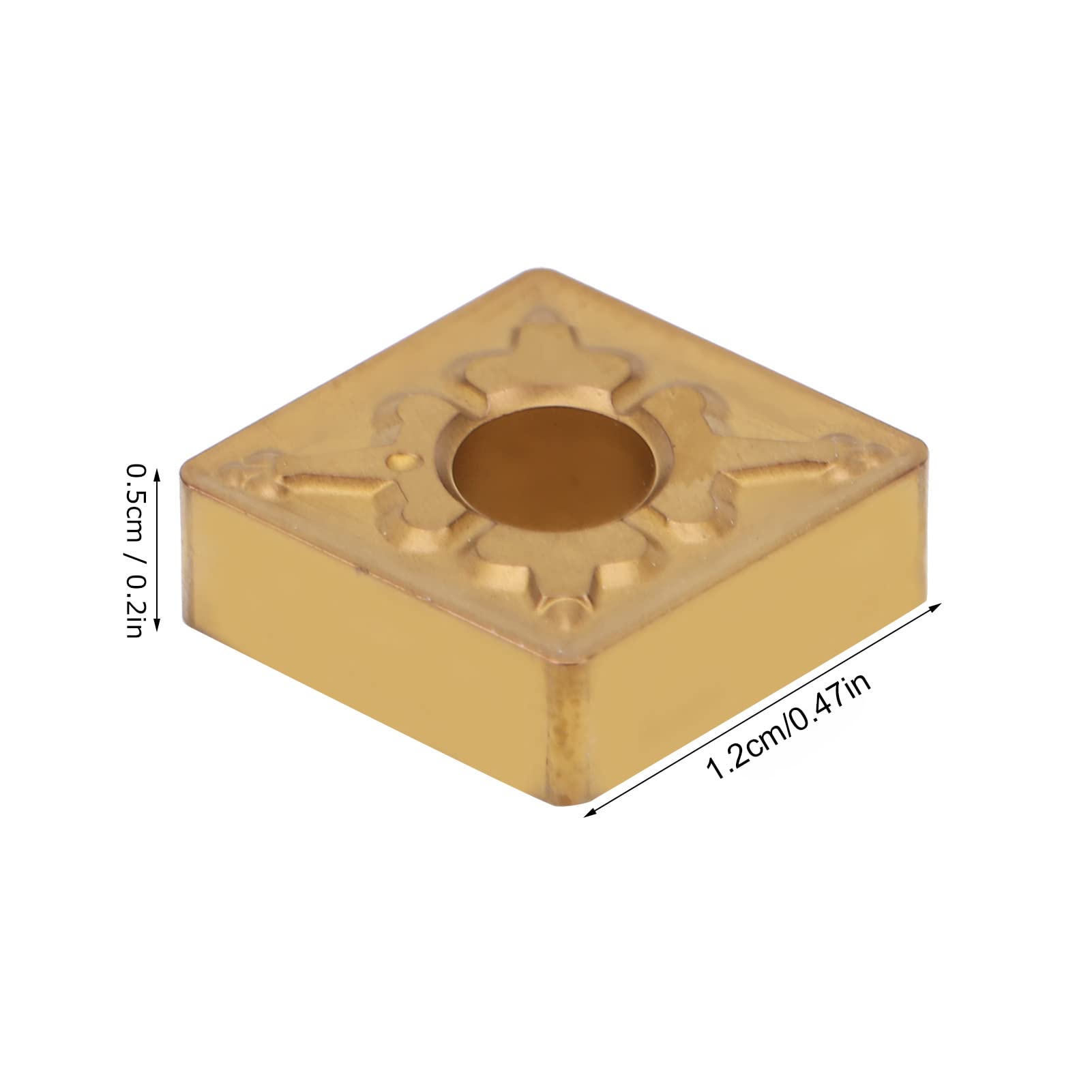 Fafeicy 10 Pièces Plaquette de tournage de tour CNC, lame en carbure monobloc indexable, pour traitement de l'acier et des matériaux en alliage résistant à chaleur, CNMG120408-TM LF9018