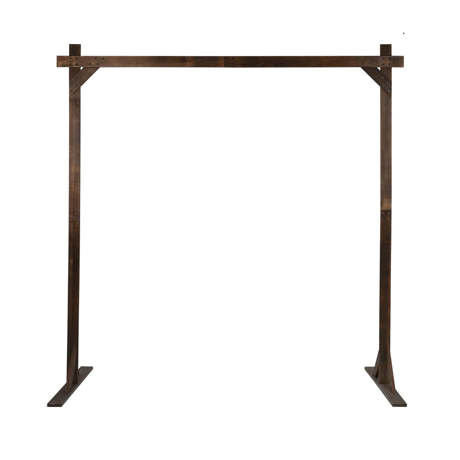 Wooden Arch Backdrop,Wedding Arch Backdrop Stand,Square Arch,Rustic Wedding Arch,Garden Arbor,Bridal Party Decoration Arbor for Outdoor Lawn Backyard
