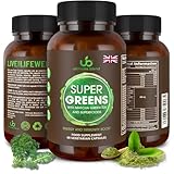 Ultimate Blend Vegan Superfood Capsules - 60 Tablets | Matcha & Green Tea Detox Supplement for Immune Support and Energy & Gut Health