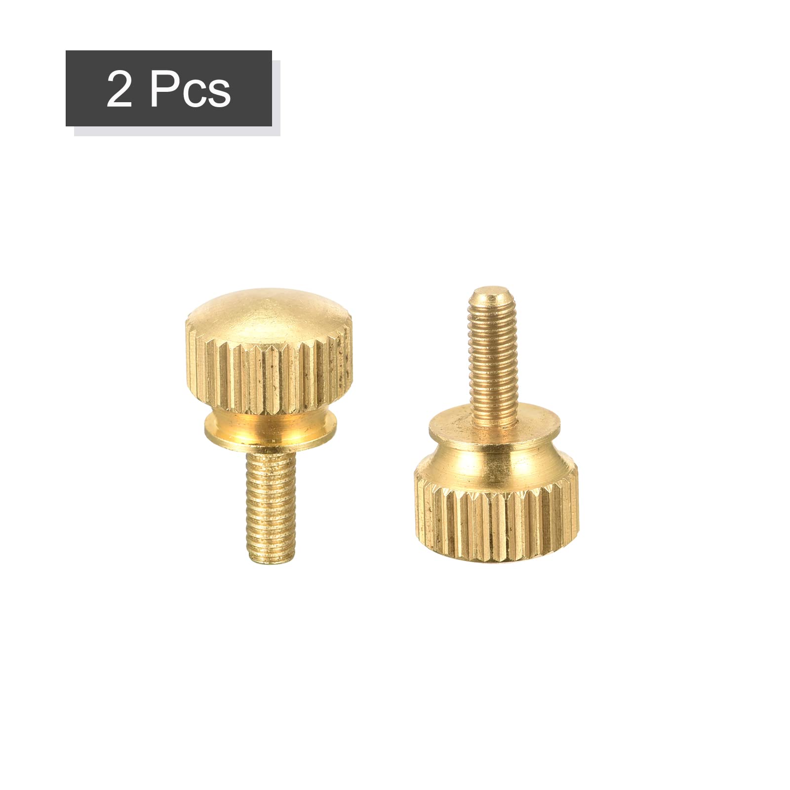 5 Vis Boutons Moletés En Laiton M5x10mm - Pour étagères Ou Poignées - Neuf