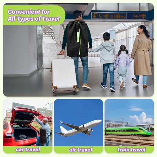 car seat travel bag for airplane carseat bags for air travel waterproof durable carrier cover for infant amp toddler car seatsportable carseat cover with shoulder straps and 2 luggage tags