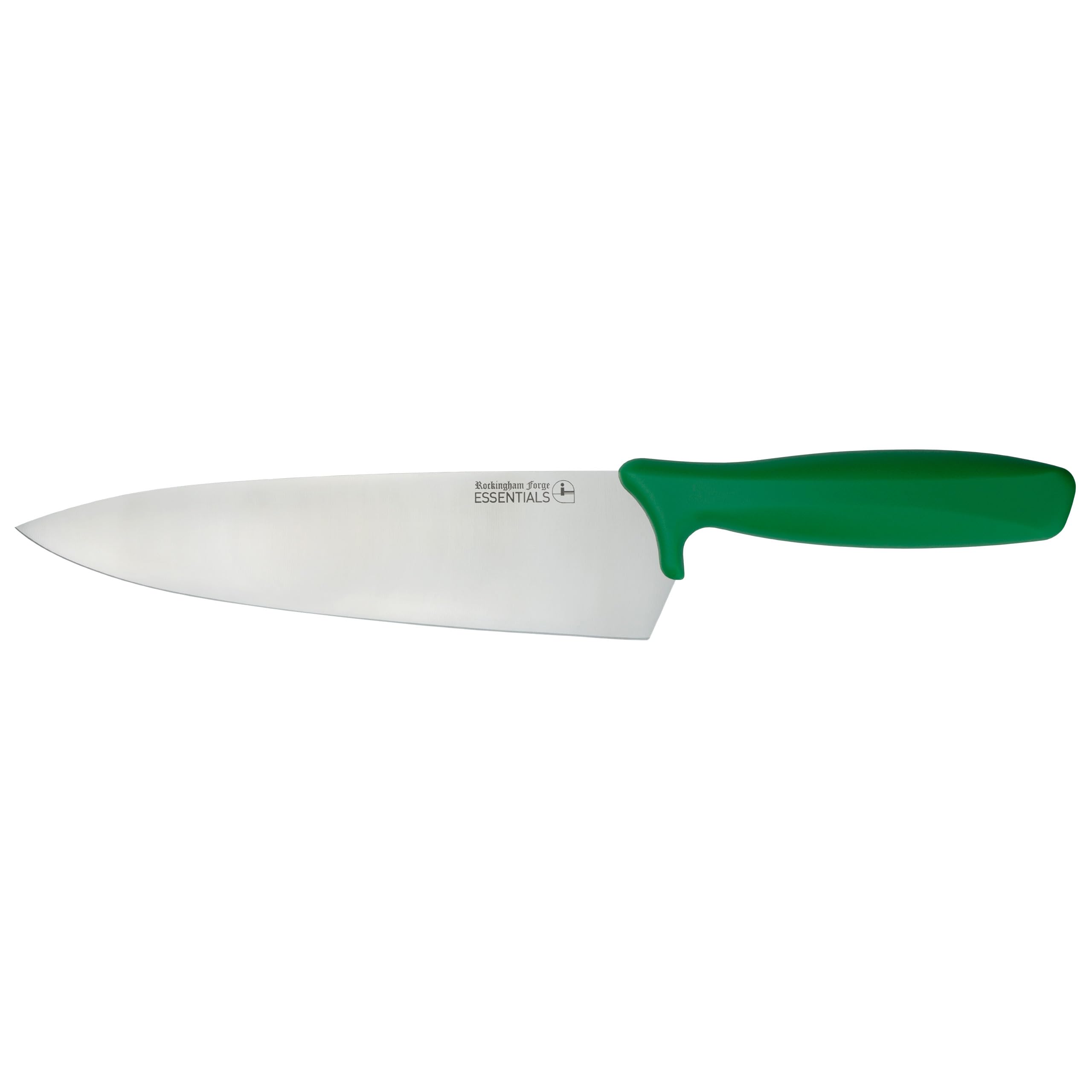 Rockingham Forge Essentials Green Handle Chef’s Knife 24cm for Salad & Fruit - Coloured Knives for Food Hygiene, Allergen and Intolerance - Colour Coded Stainless Steel Kitchen Knives