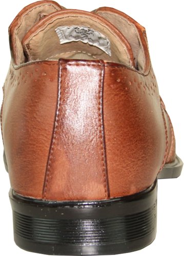 Coronado Mens Dress Shoe Milano-1 Classic Oxford Fashion Wing Tip Style Leather Lining3