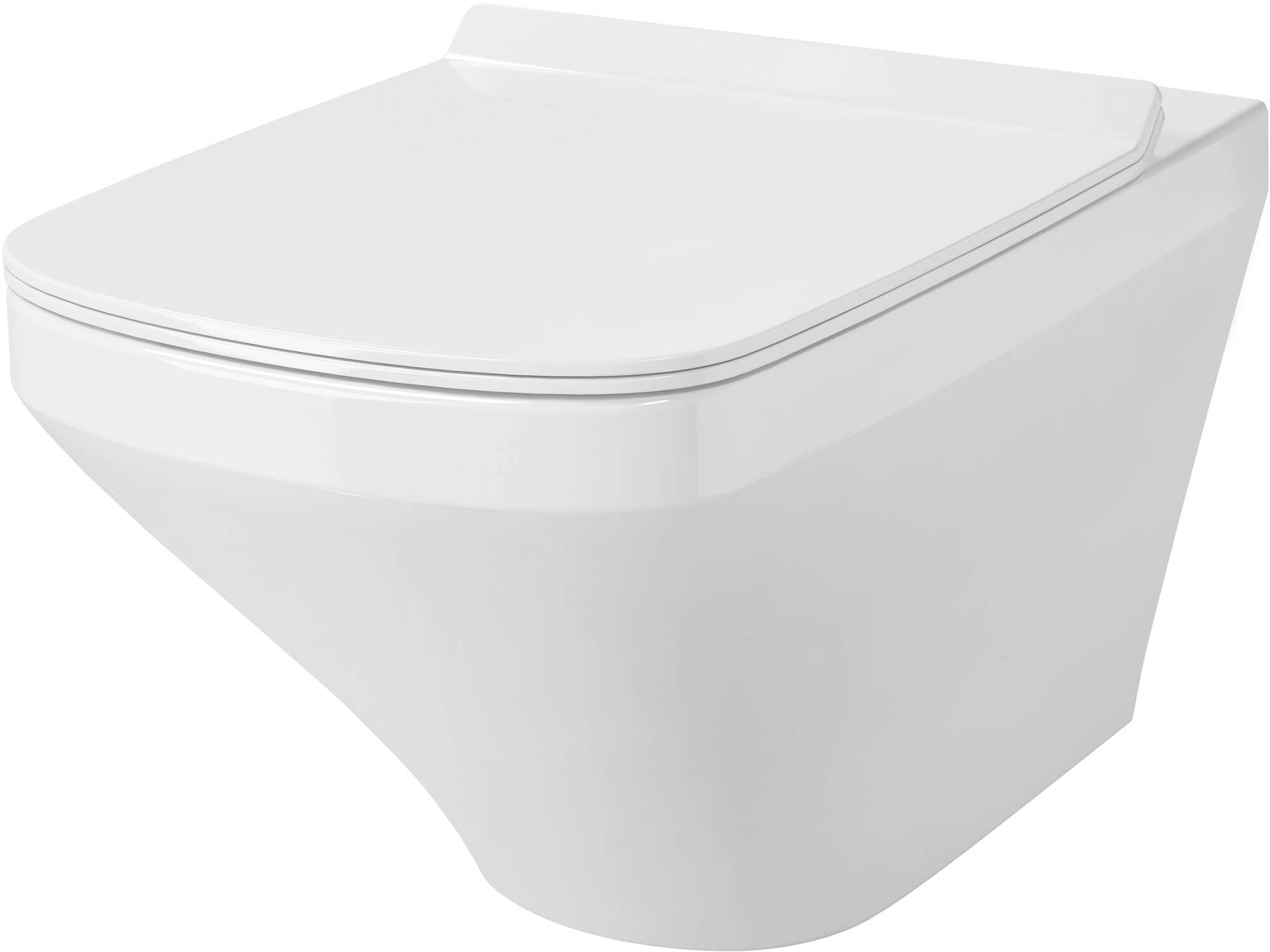 Duravit Wand-WC (ohne Deckel) DuraStyle 540 mm Tiefspüler, rimless, Durafix, weiss