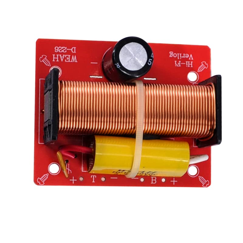 JINGERL 100W Tweeter Bass Frequency Divider 2 Way Treble Woofer Crossover Board Profession Speaker Filter Home Theater DIY (Size : 2 Pieces)