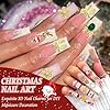 BELICEY 52Pcs Christmas Nail Charms - Gold 3D Bow Snowflake Elk Charms with Gems Rhinestones Accessories Metal Nail Art Supplies Winter Holiday Decorations #2