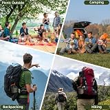 aiGear Naczynia kempingowe 3 szt. Zestaw do gotowania kempingowego z torbą do przechowywania, patelnia i czajniczek, akcesoria kempingowe, na zewnątrz, kemping, trekking, wędrówki, piknik, kolor