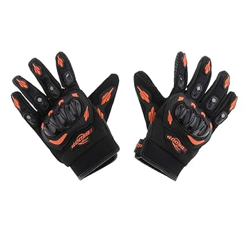 Elegant Essence Motorcycle Glove Waterproof Motorbike Warm Thermal Winter Quality Orange Xxl