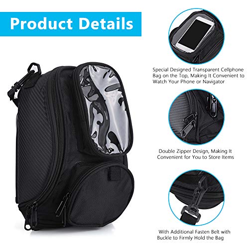 Tank Mate: 5.5L Universal Motorcycle Tank Bag (Magnetic & St - View #3