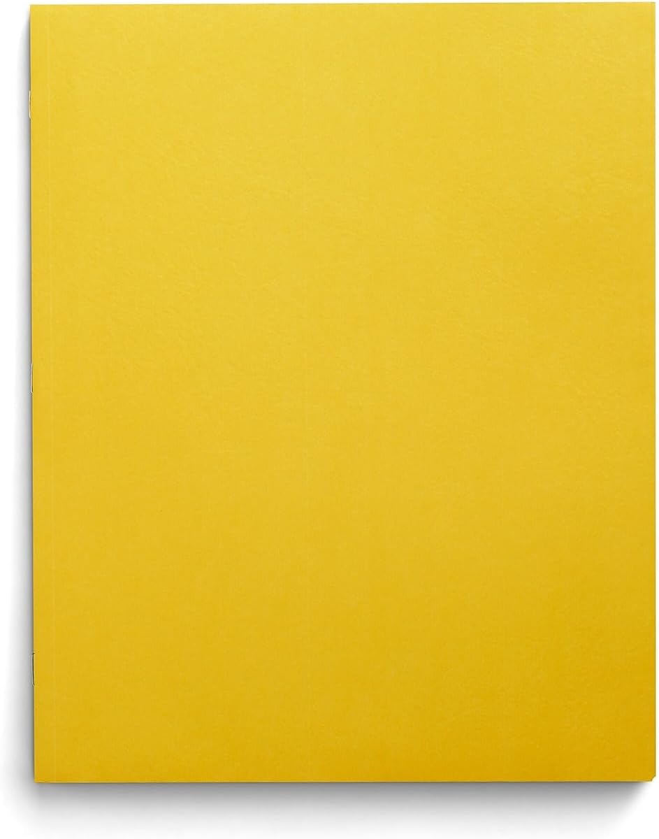 Staples 578554 School Grade 2 Pocket Folder with Fasteners Yellow 25/Box