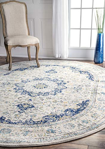 nuLOOM Paisley Verona Vintage Persian Area Rug, 3' x 5', Blue