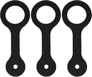 Ansoufien RV Shower Door Travel Latch Strap 3PCS, Black Silicone RV Camper Bathroom Door Latch, Universal Fit for Most RVs and Campers