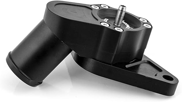 Recirculating Bypass Valve BPV for WRX STI 2004+, CNC Billet Aluminum High-Flow OEM Replacement (Black)
