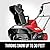 SKIL PWR CORE 40 Brushless 40V 20 in. Single Stage Snow Blower Kit, 30'ft Throwing Distance, Includes 6.0Ah Battery and Charger- SB2001C-10 red