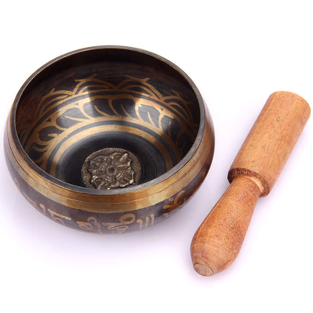 Bol chantant en cuivre tibétain pour relaxation et équilibre des chakras