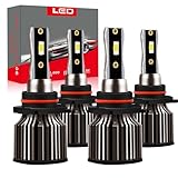 CROSSPASSION 9005 9006 LED Bulbs Combo,Fog Light Bulbs,20000LM Front Light Bulbs with Fan,6500K White Quick Installation,Pack of 4