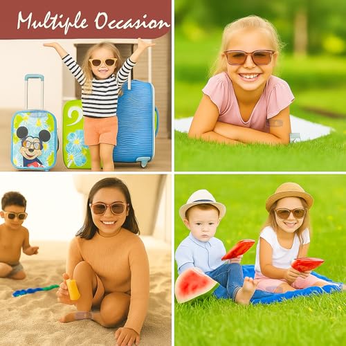 Image of Koochie-Koo Plastic Classic UV Protected Round Shaped Stylish Plastic Sunglass Mirror Sunlight Goggles Eyewear, Sunglasses Baby Boys & Girls, 2-6 Years (Set of 1)