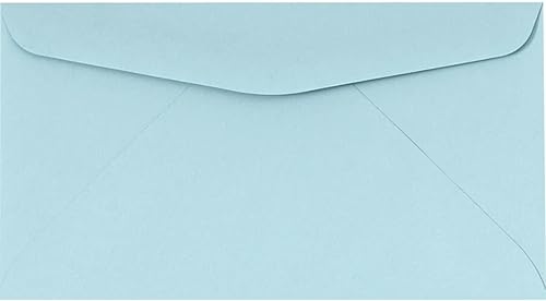 Vista 8 de LUXPaper Sobres comerciales #6 3/4 Solapa comercial 3 5/8 pulgadas x 6 1/2 pulgadas Canario pastel Texto de 60 libras 50 unidades Amarillo