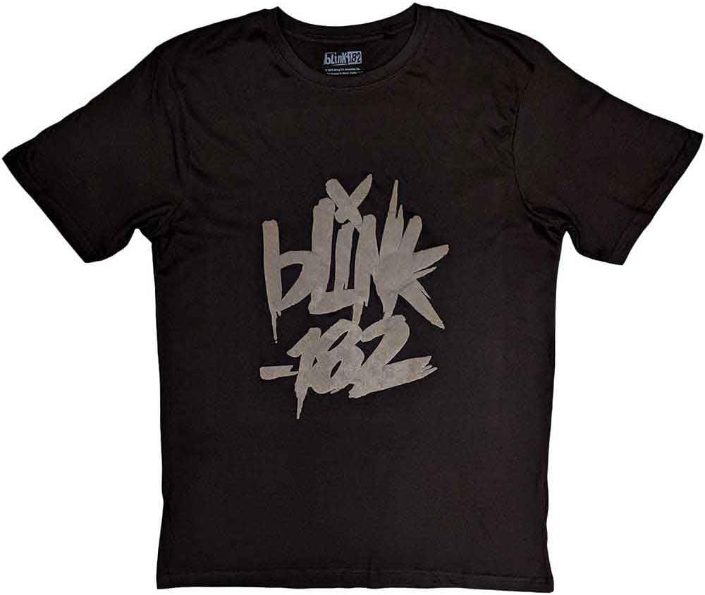Blink-182 T Shirt Neon Hi-Build Band Logo Official Unisex Black