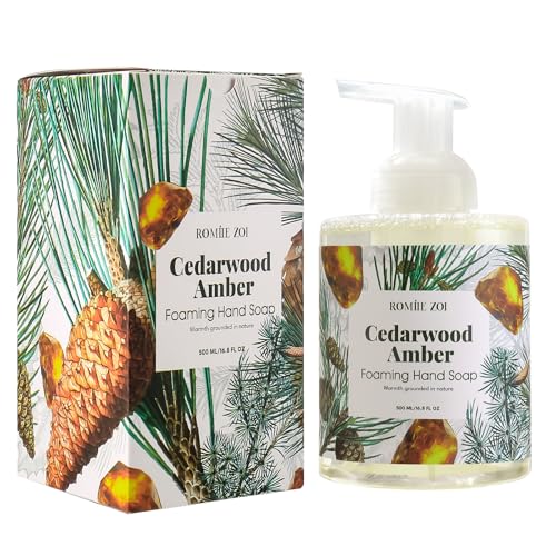 Image of ROMIIE ZOI Foaming Hand Soap with Gift Box - Cedarwood - Biodegradable Formula Moisture & Revitalize - 500ml / 16.8oz